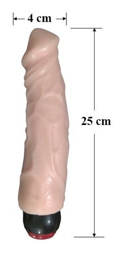 Vibrador Consolador Realistico Texturizado Rew