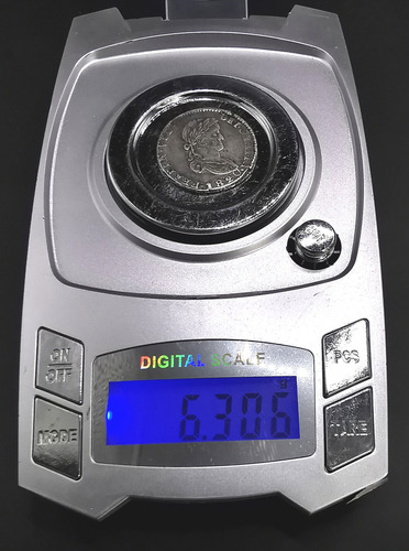 2 Reales Plata Guerra De Independencia 1820 Zs Realista