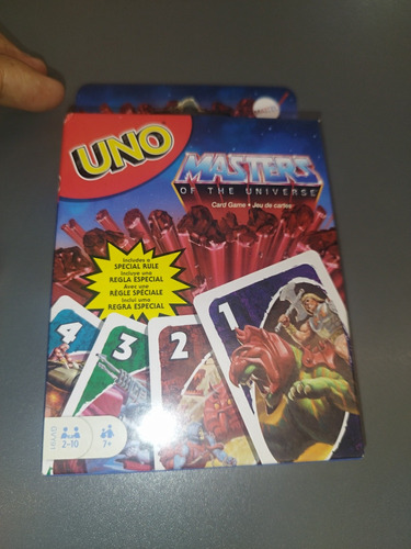 Juego Uno Masters Of The Universe Motu Cartas Uno Originales