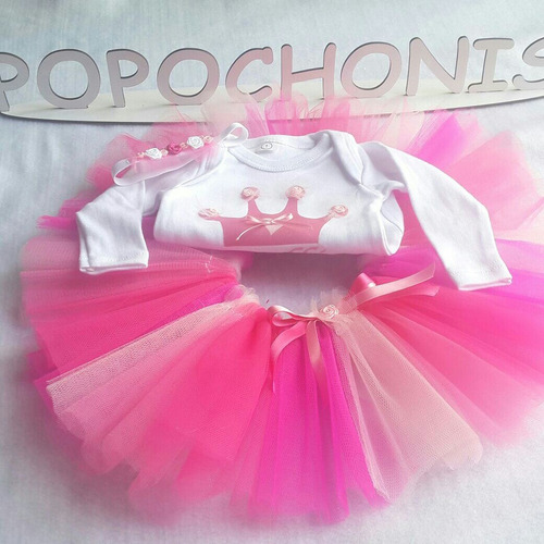 Set Nenas 2 Bodys Personalizados + 2 Vincha Corona + 1 Tutu