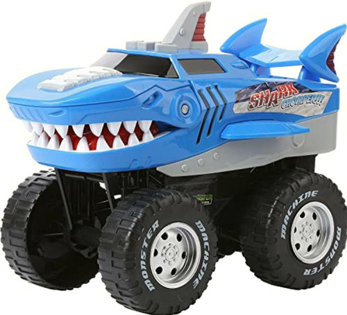 Dazmers Toys, Tiburón Monstruo Vehículo Juguete, Azul
