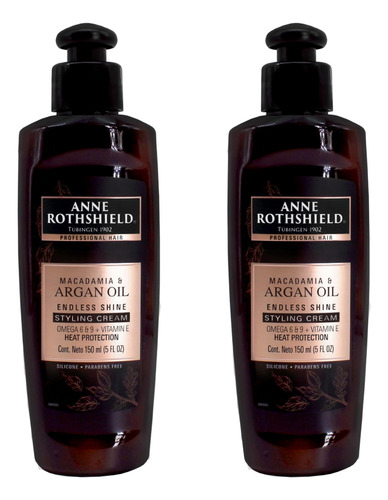 Anne Rothshield Crema Para Peinar Macadamia And Argan 2pack