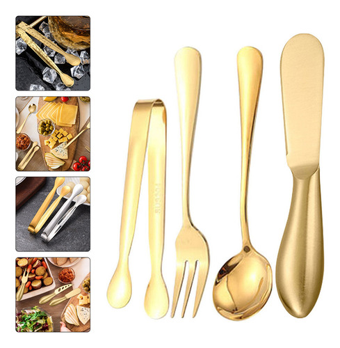 -de Set Dish Spoon Y Cuchillos Para Queso Decorate