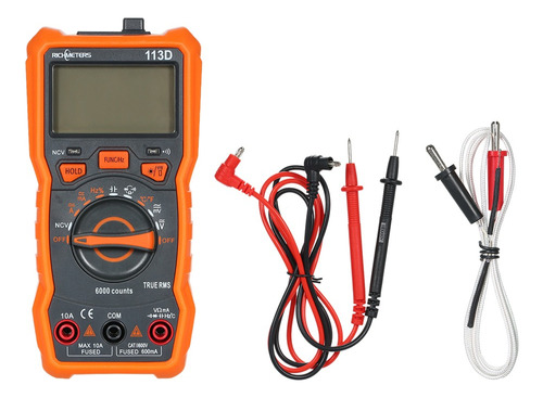 Richmeters Rm113d Ncv Multímetro Digital 6000 Cuenta Meter