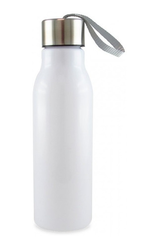 Botilito Plástico 600ml Botella Termo Agua Deporte Blanco