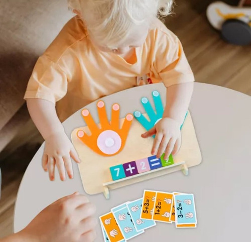 Juego Didáctico Sumar Y Restar Con Dedos Para Niños