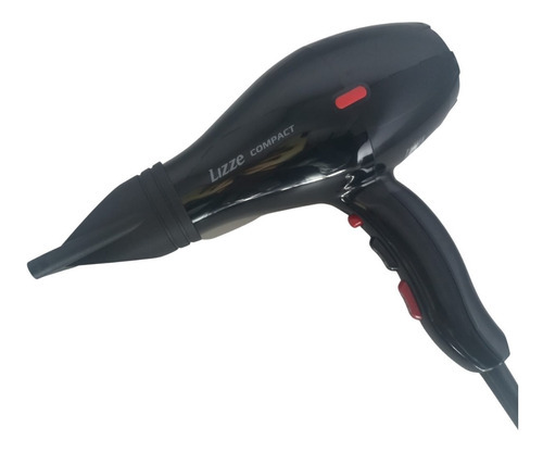 Secador Profissional Lizze Para Cabelo 2100w Portátil Cor Preto Voltagem