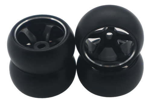 Neumáticos De Rueda De Metal Para Coche Rc Negro 25x11 Mm