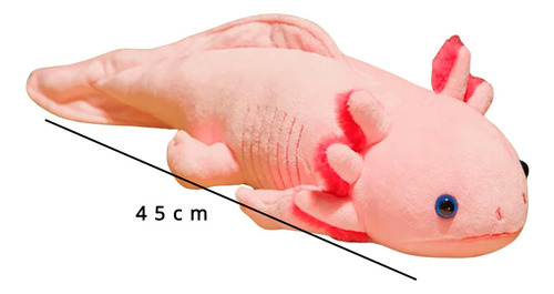 Mz Almofada De PelĂșcia Axolote Colorida Kawaii De 45 Cm