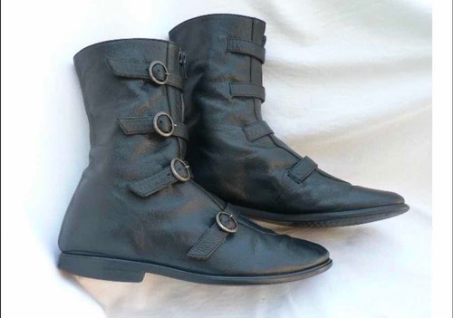 Bota Borcego Borceguí Muchas Hebillas 37 Febo