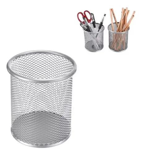 Porta Lapiz Rejilla Metalica Para Escritorio Organizador