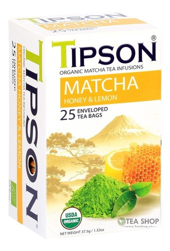 Té Verde Matcha Honey Lemon - 25 Sobre - Tipson | Teashop