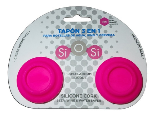 Tapón X2 Botella Agua Vino Silicona 3 En 1 Pettish Online Cg