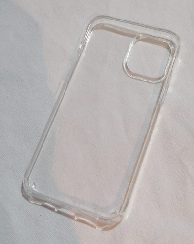 Carcasa Iphone12 Promax 6.7, Transparente, Vidrio Templado