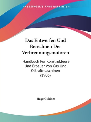 Libro Das Entwerfen Und Berechnen Der Verbrennungsmotoren...