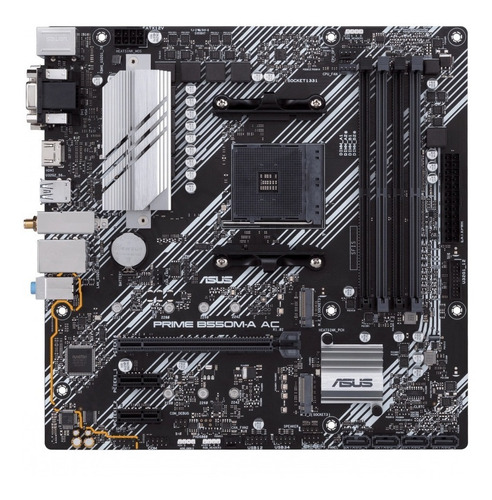Tarjeta Madre Asus Prime B550m-a Wifi Pcie 4.0 Dual M.2 4x4