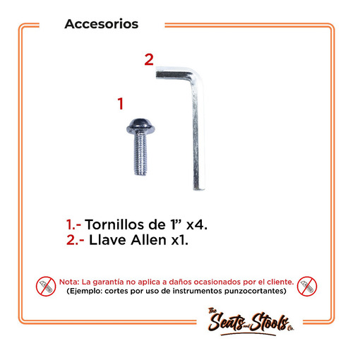 Set 2 Bancos Barra Giratorio Ajustable Moderno Gris Msi