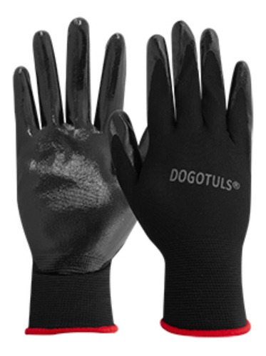 Guante Palma Nylon Nitrilo Dogotuls Grande Negro