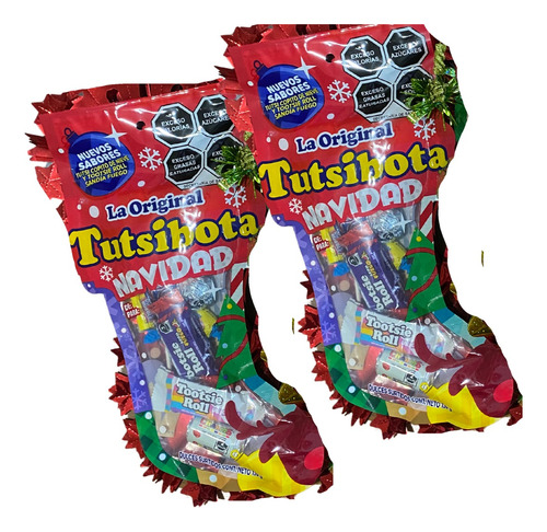 Pack 2 Tutsibotas Navideñas 133g Ricos Dulces Para Disfrutar