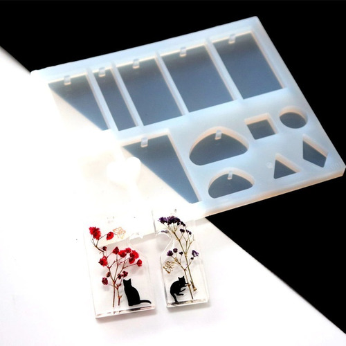 Imagen 3 de 10 de Molde Silicona Epoxi Resina Dijes Bisuteria Kawaii