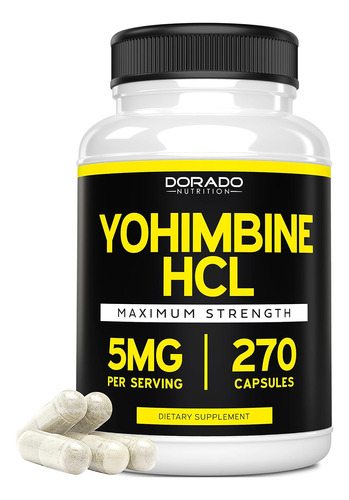 Suplemento Yohimbine Hcl 5mg Para H - Unidad a $570