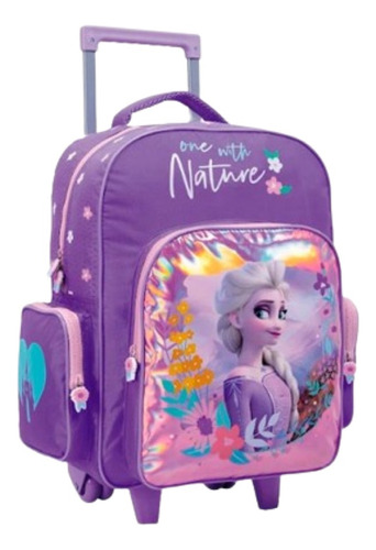 Mochila Con Carrito Disney Frozen Elsa 17   Violeta