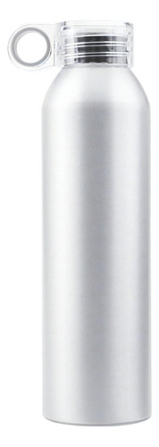 Botella Deportiva Tahg Ring De Aluminio 650ml Unisex Color Plateado