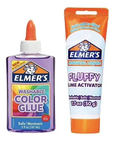 Kit Slime Fluffy Juguete Para Niños Niñas Elmer's 147ml