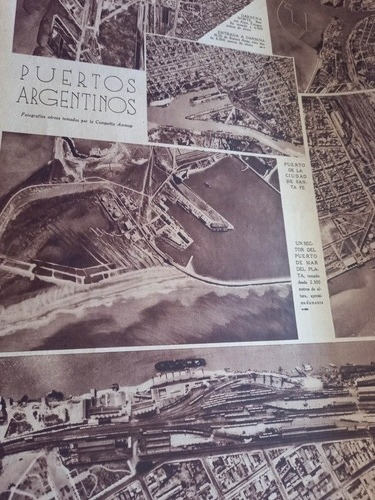 Vistas Aereas De Puertos Argentinos Slp 1939
