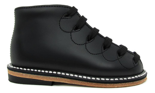 Zapato Bota De Niño Semi Ortopédico Negro Cintas11.5-14.5 Mi