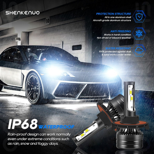 28000lm Kit De Focos Led 9008 H13 Luz Alta Y Baja Para Ford