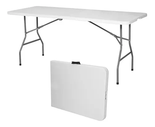 Mesa de Camping Plegable IMBACK 1.52 M Blanco — Clemur