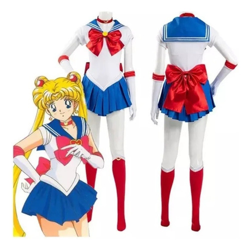 Traje De Cosplay Water Ice Moon Sailor Moon Moon Hare