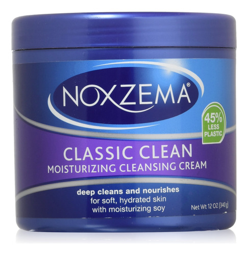 Noxzema Classic Clean Crema Hidratante Limpiadora Unisex, 1.