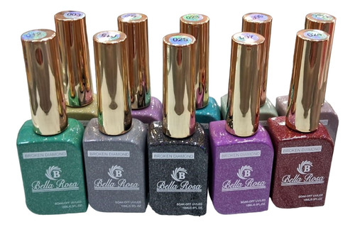 01 Esmalte Bela Rosa 15ml Brilho Unhas Led/uv Unha Promoção