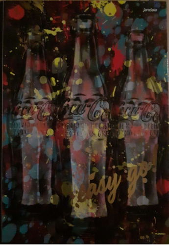 Imagem 1 de 6 de Kit Caderno Brochura Capa Dura Coca Cola  Etojo Capricho