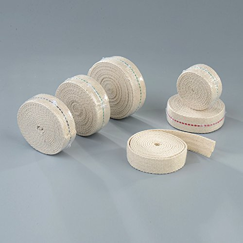 Rollo De Mecha Para Lámpara De Aceite Mate, 1,27 Cm, Algodón