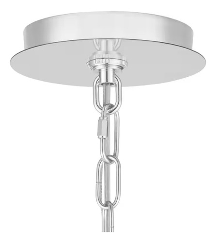Lámpara Para Comedor Cromado Crista De 5 Luces Candelabro