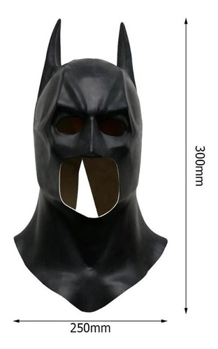 Máscara Para Cosplay Batman Cavaleiro Das Trevas Dc Latex