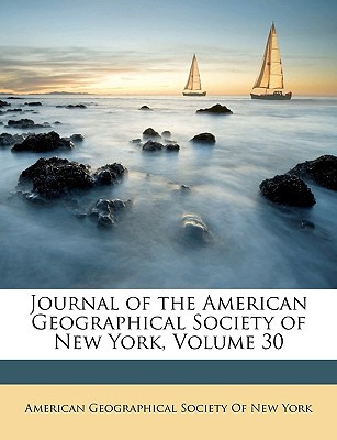 Libro Journal Of The American Geographical Society Of New...