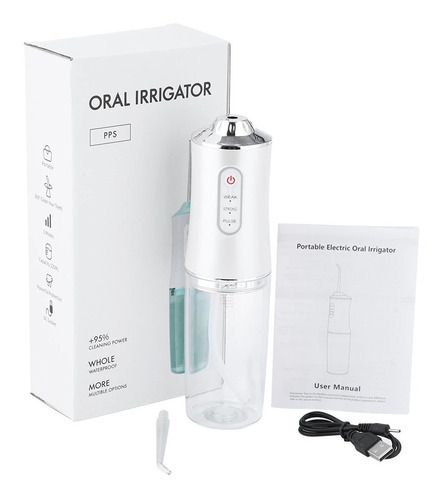 Jato D Água Limpador Irrigador Bucal Dental Dentes E Gengiva Cor Branco Voltagem Usb