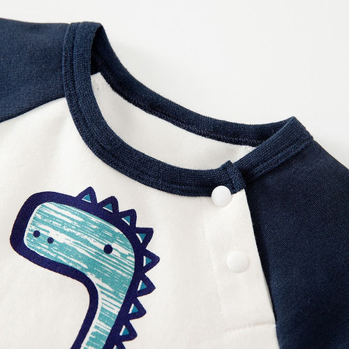 Mono De Bebé De Manga Larga Pijama De Dinosaurio