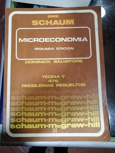 Microeconomía Salvatore Serie Schaum Mcgraw Hill