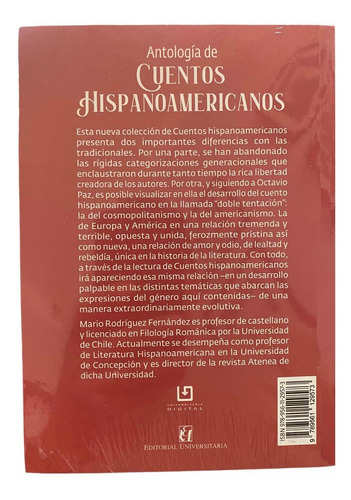 Imagen 2 de 5 de Antologia De Cuentos Hispanoamericanos / Mario Rodriguez