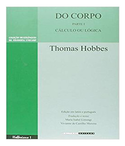 Do Corpo Calculo Ou Logica: Do Corpo Calculo Ou Logica, De Vários. Editora Unicamp, Capa Mole Em Português