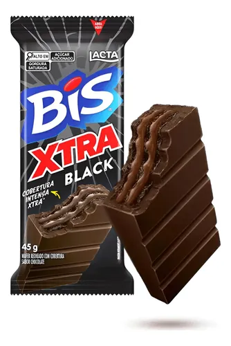 Atacado C/10 Bis Xtra Black Lacta 45g C/ Nota Fiscal