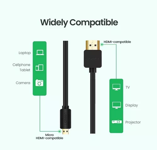 Cable USB de Alta Velocidad Micro-HDMI (Tipo D) a HDMI (Tipo A) marca Cable  Matters conResolución Ethernet 3D y 4K