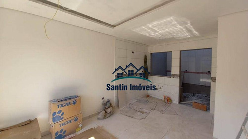 Sobrado + Cobertura Com 03 Quartos(01 Suíte )espaço Gourmet, 04 Vagas À Venda, 150 M² - Vila Alto De Santo André - Santo André/sp - So0414