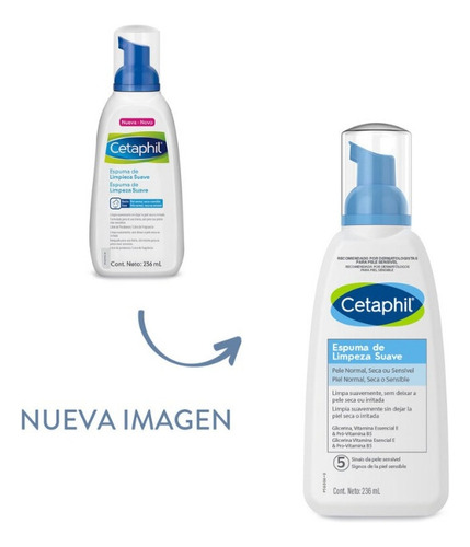 Cetaphil Espuma De Limpieza Suave Piel Normal Sensible 236ml