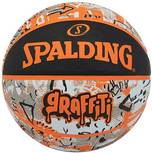 Pelota Basquet Spalding Nº 7 Grafitti Orange Nba Outdoor